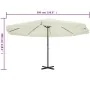 Sombrilla aluminio blanco 500 cm von , Sonnenschirme - Ref: Foro24-40301, Preis: 276,92 €, Rabatt: -5%%