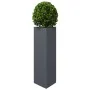 Jardinera triangular acero gris antracita 30x26x75 cm by , Pots and planters - Ref: Foro24-851147, Price: 63,34 €, Discount: ...