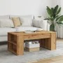 Mesa de centro madera ingeniería roble artesanal 102x55x42cm by , Coffee table - Ref: Foro24-856025, Price: 72,02 €, Discount...