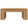 Mesa de centro madera ingeniería roble artesanal 102x55x42cm by , Coffee table - Ref: Foro24-856025, Price: 72,02 €, Discount...