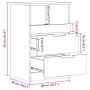 Mesita de noche madera de ingeniería roble artisan 40x36x65 cm von , Nachttische - Ref: Foro24-856846, Preis: 63,15 €, Rabatt...