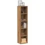 Estanterías de CD 2 uds madera roble artisan 21x16x93,5 cm by , CD and DVD storage - Ref: Foro24-855839, Price: 58,49 €, Disc...