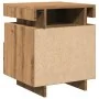 Mesita de noche con luces LED roble artisan 40x39x48,5 cm by , Nightstands - Ref: Foro24-857660, Price: 71,20 €, Discount: -5%%