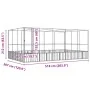 Pajarera con extensión de acero color plateado 518x307x212 cm by , Feet and bird cages - Ref: Foro24-3214277, Price: 847,92 €...