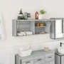 Armario de pared baño madera ingeniería gris sonoma 100x25x40cm von , Badezimmerwaschtische - Ref: Foro24-860108, Preis: 74,5...