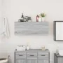 Armario de pared baño madera ingeniería gris sonoma 100x25x40cm von , Badezimmerwaschtische - Ref: Foro24-860108, Preis: 74,5...