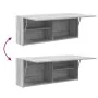 Armario de pared baño madera ingeniería gris sonoma 100x25x40cm von , Badezimmerwaschtische - Ref: Foro24-860108, Preis: 74,5...