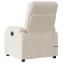 Sillón reclinable de masaje tela de microfibra beige de , Sillones - Ref: Foro24-373461, Precio: 270,87 €, Descuento: -5%%