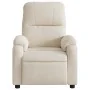 Sillón reclinable de masaje tela de microfibra beige de , Sillones - Ref: Foro24-373461, Precio: 270,87 €, Descuento: -5%%
