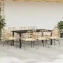 Juego comedor jardín 9 pzas cojines ratán sintético marrón by , Garden sets - Ref: Foro24-3334561, Price: 670,46 €, Discount:...