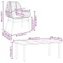 Juego comedor jardín 9 pzas cojines ratán sintético marrón by , Garden sets - Ref: Foro24-3334561, Price: 670,46 €, Discount:...
