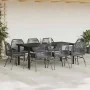 Set de comedor jardín 9 piezas cojines ratán polivinílico negro by , Garden sets - Ref: Foro24-3334568, Price: 734,85 €, Disc...
