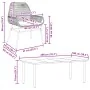 Juego comedor jardín 9 pzas cojines ratán sintético marrón by , Garden sets - Ref: Foro24-3334575, Price: 735,85 €, Discount:...