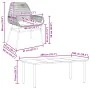 Juego comedor jardín 9 pzas cojines ratán sintético vidrio gris von , Gartensets - Ref: Foro24-3334582, Preis: 645,96 €, Raba...