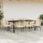 Juego comedor jardín 9 pzas cojines ratán sintético marrón von , Gartensets - Ref: Foro24-3334610, Preis: 531,37 €, Rabatt: -5%%