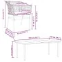 Juego comedor jardín 9 pzas cojines ratán sintético marrón von , Gartensets - Ref: Foro24-3334610, Preis: 531,37 €, Rabatt: -5%%