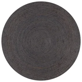 Alfombra de yute tejida a mano redonda gris 150 cm von , Teppiche - Ref: Foro24-133667, Preis: 70,54 €, Rabatt: -5%%