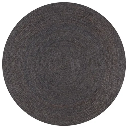 Alfombra de yute tejida a mano redonda gris 150 cm by , Rugs - Ref: Foro24-133667, Price: 71,01 €, Discount: -5%%
