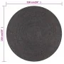 Alfombra de yute tejida a mano redonda gris 150 cm by , Rugs - Ref: Foro24-133667, Price: 71,01 €, Discount: -5%%