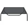 Cama elevada para perros negra 130x80x20 cm textilene y acero | Foro24.es | Tu tienda online para hogar, jardín y más Foro24.es