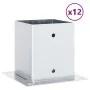 Bases para postes cuadradas 12 uds. Plata 121x121 mm von , Zaunpfosten - Ref: Foro24-42000015, Preis: 88,46 €, Rabatt: -5%%