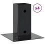 Bases para postes cuadradas 4 uds. Antracita 61x61 mm von , Zaunpfosten - Ref: Foro24-42000022, Preis: 22,26 €, Rabatt: -5%%