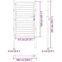 Puerta de jardín con cerradura de aluminio negra 100x150 cm | Foro24.es | Tu tienda online para hogar, jardín y más Foro24.es