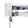 Toldo retráctil aluminio y tela azul y blanco 3,5x2,5 m by , Awnings - Ref: Foro24-3154522, Price: 440,69 €, Discount: -5%%