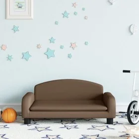 Sofá para niños de tela marrón 70x45x30 cm by , Baby and Toddler Furniture - Ref: Foro24-3196360, Price: 68,11 €, Discount: -5%%