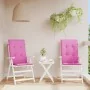 Cojín silla de jardín respaldo alto 2 uds tela rosa 120x50x3 cm von , Kissen für Stühle und Sofas - Ref: Foro24-361268, Preis...
