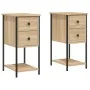 Mesitas noche 2 uds madera ingeniería roble Sonoma 32x42x70 cm | Foro24.es | Tu tienda online para hogar, jardín y más Foro24.es