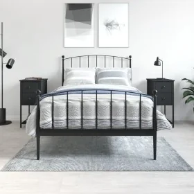 Mesitas de noche 2 uds madera de ingeniería negro 32x42x70 cm by , Nightstands - Ref: Foro24-826094, Price: 155,32 €, Discoun...