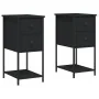 Mesitas de noche 2 uds madera de ingeniería negro 32x42x70 cm von , Nachttische - Ref: Foro24-826094, Preis: 155,32 €, Rabatt...