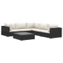 Set muebles de jardín 6 piezas y cojines ratán sintético negro von , Gartensets - Ref: Foro24-46770, Preis: 572,58 €, Rabatt:...