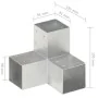 Conectores de postes en Y 4 uds metal galvanizado 91x91 mm by , fence posts - Ref: Foro24-145474, Price: 35,11 €, Discount: -5%%