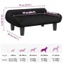 Cama para perros de terciopelo negra 70x40x24 cm by , Beds for dogs - Ref: Foro24-171955, Price: 57,44 €, Discount: -5%%