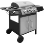 Barbacoa grill de gas 4+1 zonas de cocinado negra y plateada von , Grillen - Ref: Foro24-273790, Preis: 313,28 €, Rabatt: -5%%