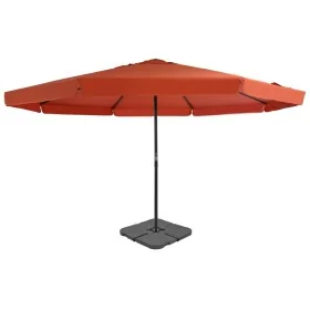 Sombrilla de jardín con base portátil terracota de , Sombrillas - Ref: Foro24-276326, Precio: 332,35 €, Descuento: -5%%