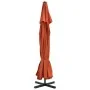 Sombrilla de jardín con base portátil terracota by , Umbrellas - Ref: Foro24-276326, Price: 339,13 €, Discount: -5%%