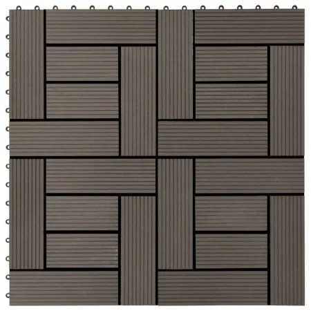 Baldosas de porche WPC 30x30 cm 2 m² marrón oscuro 22 unidades | Foro24.es | Tu tienda online para hogar, jardín y más Foro24.es