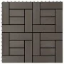 Baldosas de porche WPC 30x30 cm 2 m² marrón oscuro 22 unidades | Foro24.es | Tu tienda online para hogar, jardín y más Foro24.es