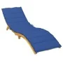 Cojín de tumbona de tela Oxford azul 200x50x3 cm de , Cojines para sillas y sofás - Ref: Foro24-314198, Precio: 40,31 €, Desc...