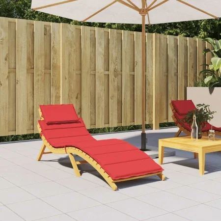 Cojín de tumbona de tela Oxford rojo 186x58x4 cm by , Cushions for chairs and sofas - Ref: Foro24-314164, Price: 53,13 €, Dis...