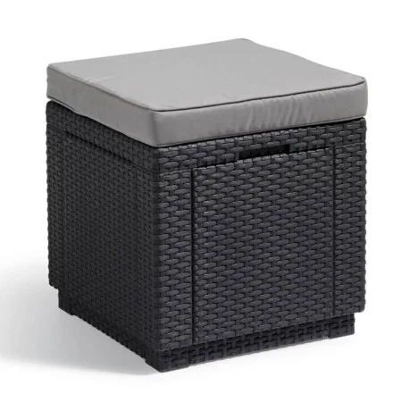 Keter Puf cubo de almacenamiento con cojín grafito by , Outdoor storage boxes - Ref: Foro24-408951, Price: 75,49 €, Discount:...