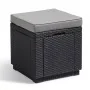 Keter Puf cubo de almacenamiento con cojín grafito by , Outdoor storage boxes - Ref: Foro24-408951, Price: 75,49 €, Discount:...