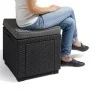 Keter Puf cubo de almacenamiento con cojín grafito by , Outdoor storage boxes - Ref: Foro24-408951, Price: 75,49 €, Discount:...