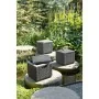 Keter Puf cubo de almacenamiento con cojín grafito by , Outdoor storage boxes - Ref: Foro24-408951, Price: 75,49 €, Discount:...