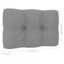 Silla de jardín y cojines gris madera pino impregnada by , Garden chairs - Ref: Foro24-3065742, Price: 176,81 €, Discount: -5%%