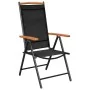 Juego de comedor de jardín 9 piezas aluminio negro by , Garden sets - Ref: Foro24-3070627, Price: 819,22 €, Discount: -5%%