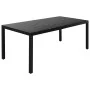 Juego de comedor de jardín 9 piezas aluminio negro by , Garden sets - Ref: Foro24-3070627, Price: 819,22 €, Discount: -5%%